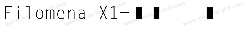 Filomena X1字体转换